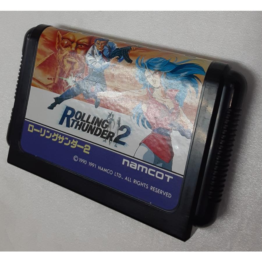 ローリングサンダー2 ROLLING THUNDER2 メガドライブ SEGA セガ MEGA DRIVE MD ゲームソフト 動作確認済み 箱と説明書付き |  | 08