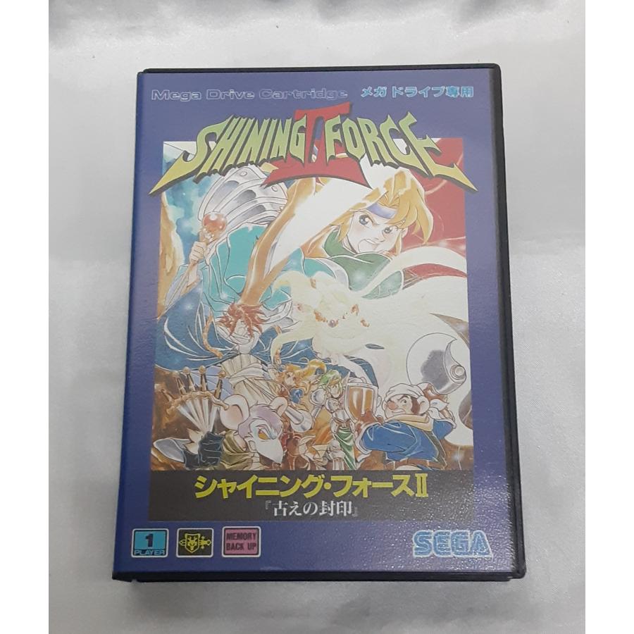 シャイニングフォースII 古えの封印 メガドライブ MEGA DRIVE MD セガ ゲームソフト 箱・説明書・ハガキ・地図付き 動作確認済み | 