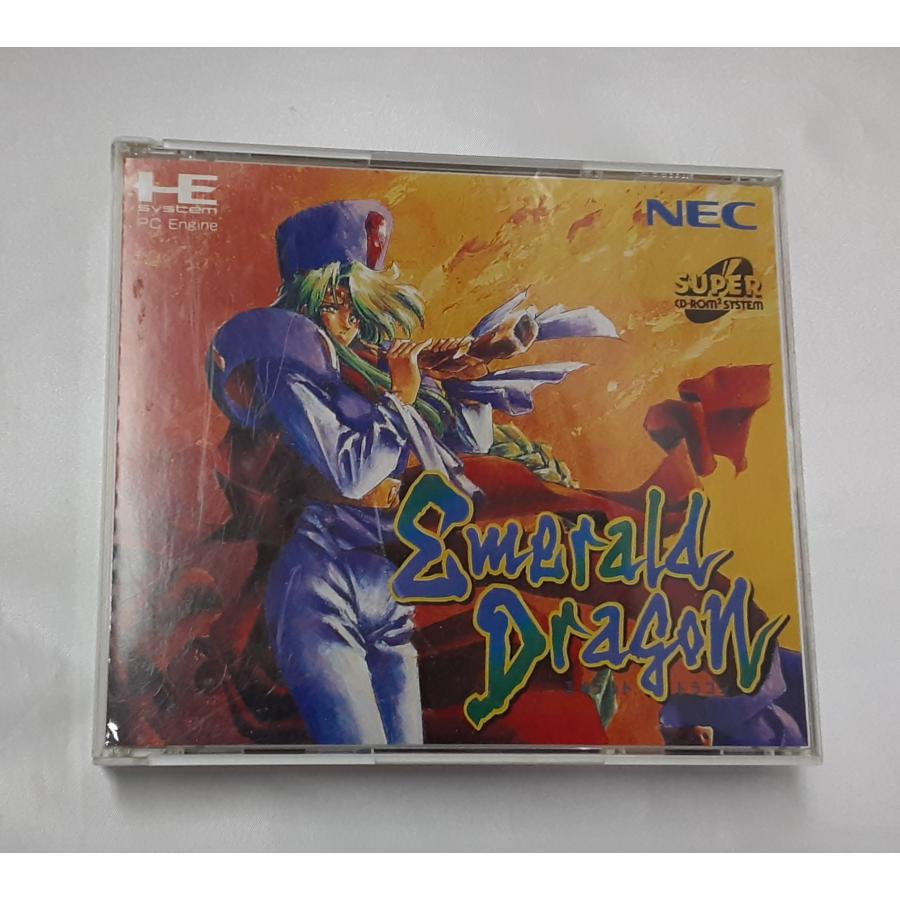 エメラルドドラゴン EMERALD DRAGON SUPER CD-ROM2 HE system Pc Engine PCエンジン ゲームソフト 動作確認済み | 