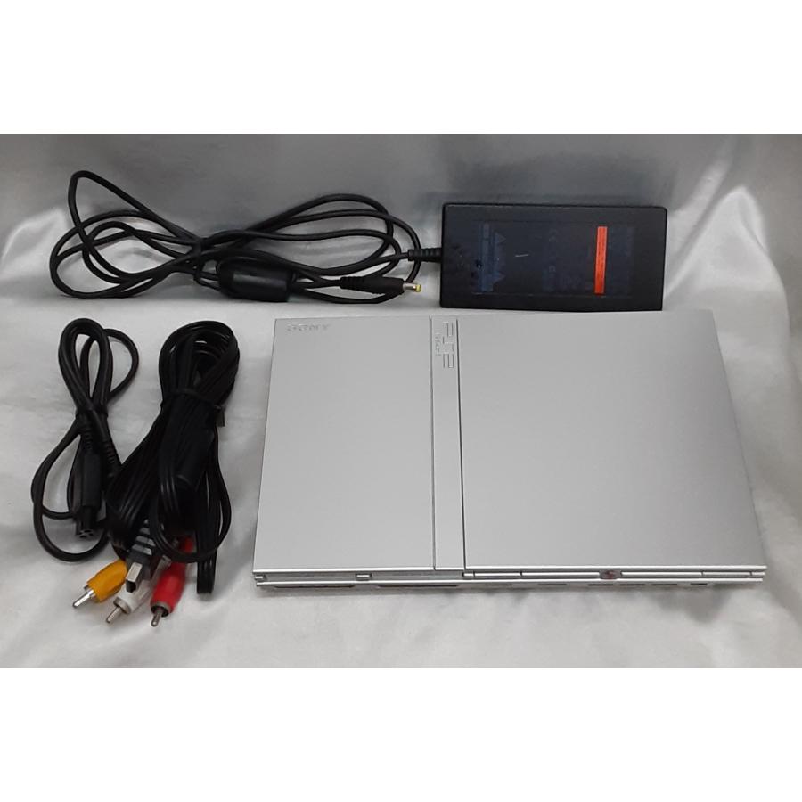 PS2 本体 サテン・シルバー SCPH-75000 SSS playstation2 プレイステーション2 薄型 箱・説明書・コントローラー付き 動作確認済み |  | 02