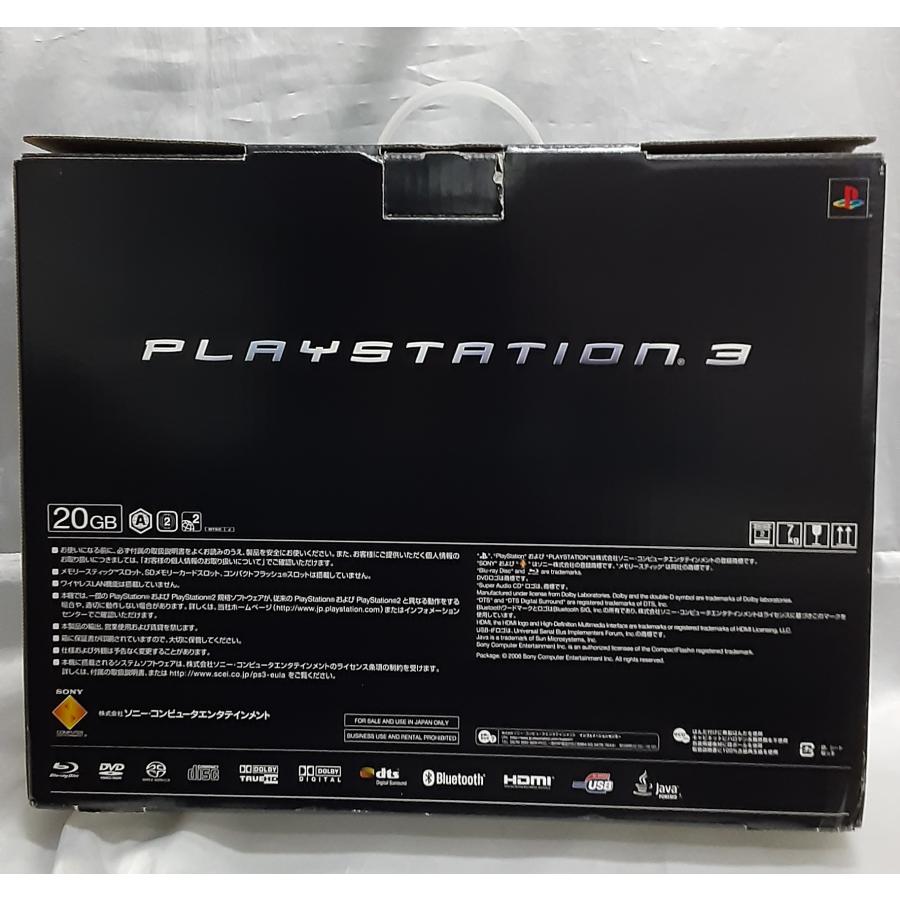 PS3 本体 ブラック 黒 20GB CECH-B00 PlayStation3 プレステ3 初期型