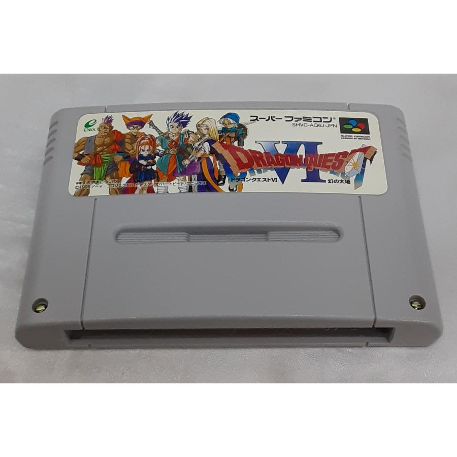 ドラゴンクエストVI 幻の大地 ドラクエ6 スーパーファミコン SFC ゲームソフト 箱・説明書・ハガキ・チラシ・マップ付き 動作確認済み |  | 06