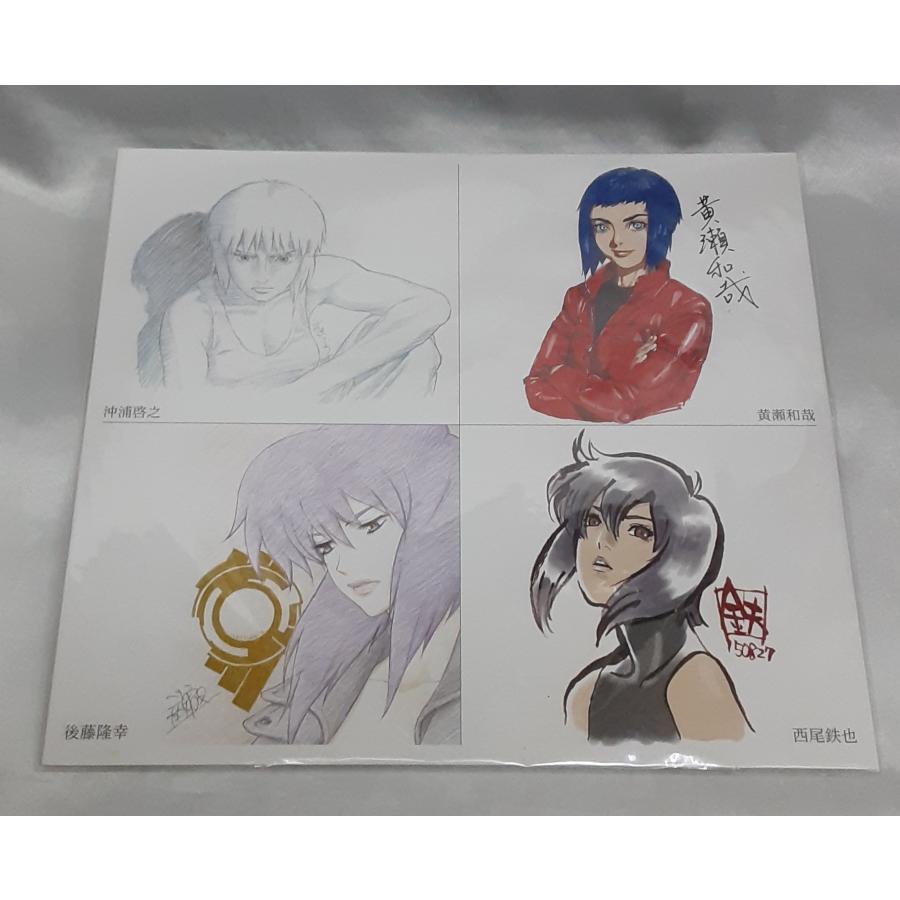 複製原画セット＆草薙素子色紙 攻殻機動隊 GHOST IN THE SHELL 25周年