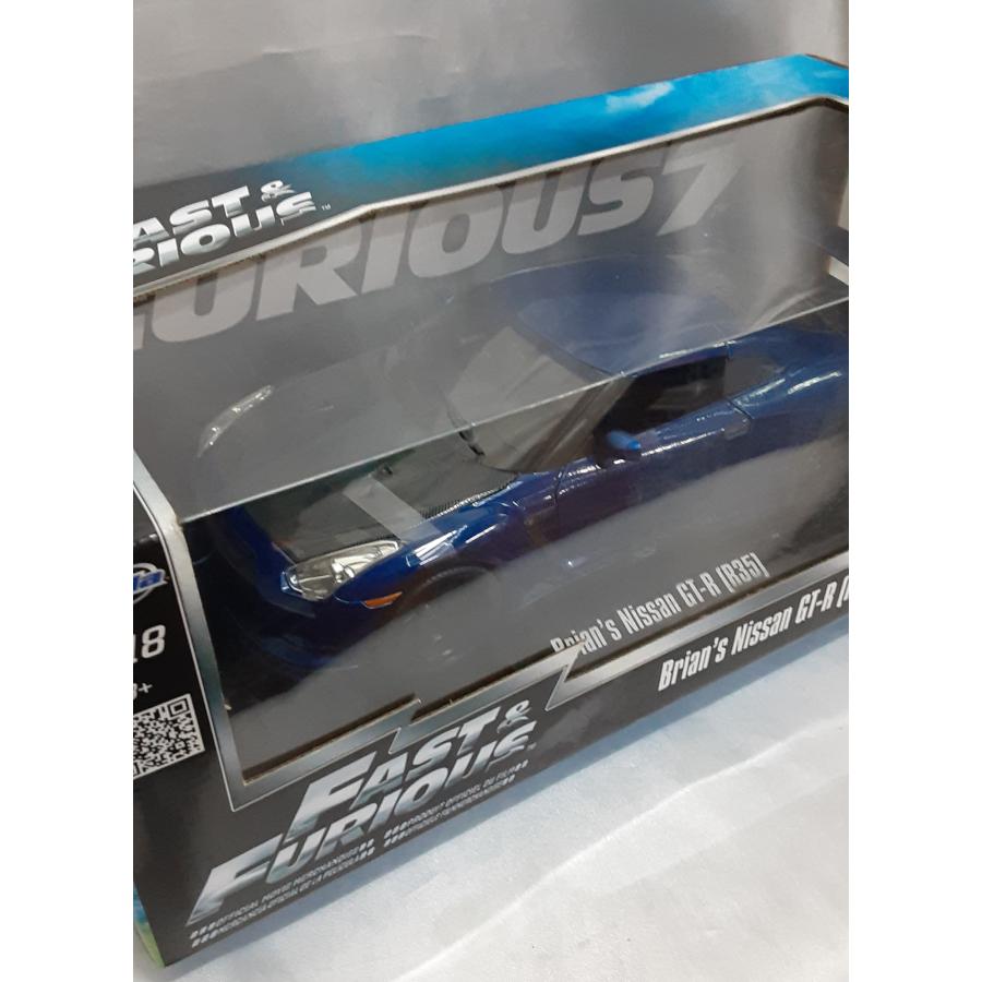 1/18 Brian's Nissan GT-R R35 ワイルド・スピード FAST＆FURIOUS ブルー カーボンブラック JADA TOYs ダイキャストミニカー 未開封 |  | 02