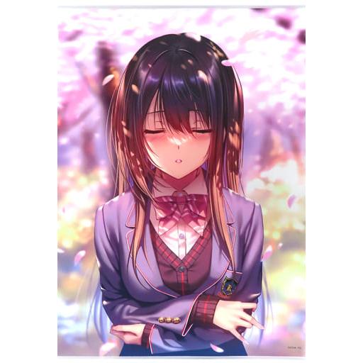 水澄華実 kiss me キス B2 タペストリー 制服 はにかみ彼女 はにかみ 