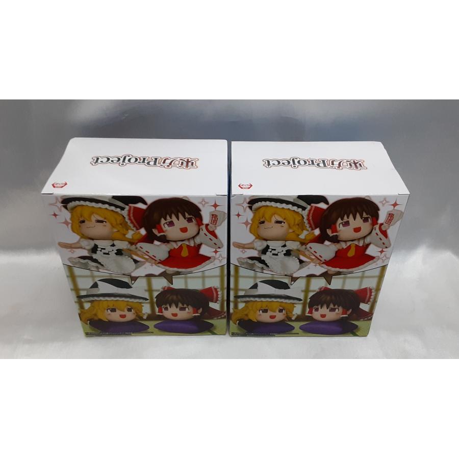 博麗霊夢 霧雨魔理沙 東方Project ゆっくり風デフォルメフィギュア 2種