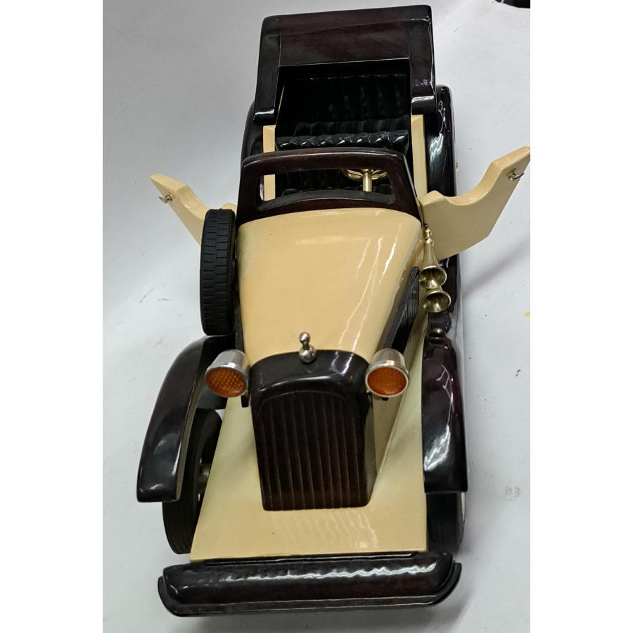 木製 クラシックカー 全長約50cm インテリア アメリカン雑貨 : B