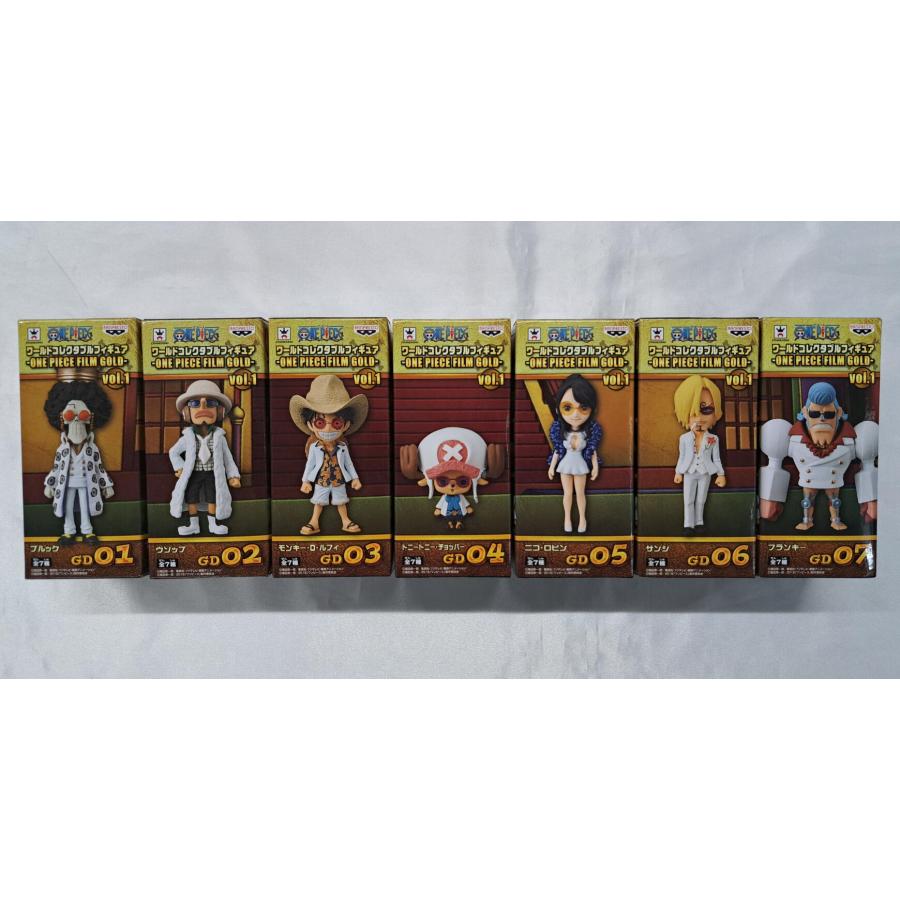 ワンピース　ワーコレ　FILM GOLD フィギュア　7体セット ワンピース ワールドコレクタブルフィギュア ONE PIECE FILM GOLD vol