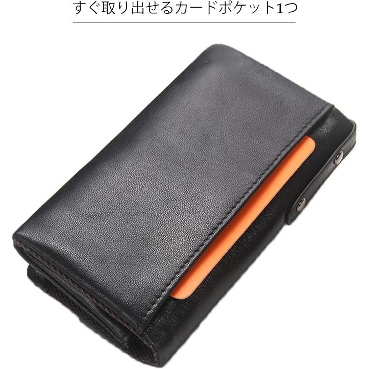 [Wisdom Wolf] キーケース 本革 ブラック 黒 メンズ レディース カードキーケース カード入れ付き 小銭入れ 6連 スマートキー対応 大容量 |  | 03
