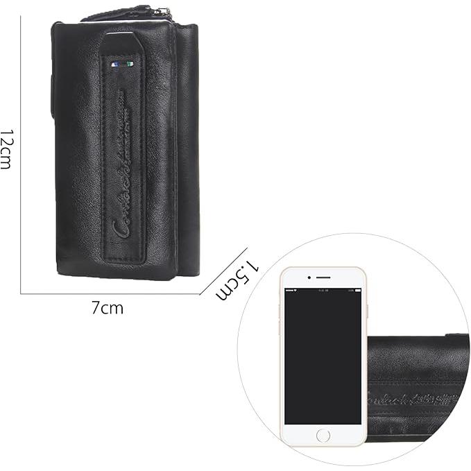 [Wisdom Wolf] キーケース 本革 ブラック 黒 メンズ レディース カードキーケース カード入れ付き 小銭入れ 6連 スマートキー対応 大容量 |  | 04