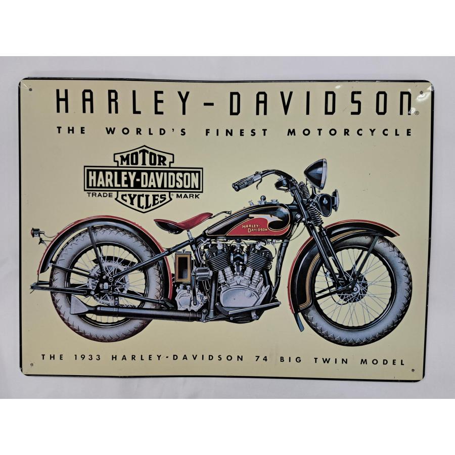 ブリキ看板 ハーレーダビッドソン ヴィンテージ アメリカン雑貨 約43×31cm | 