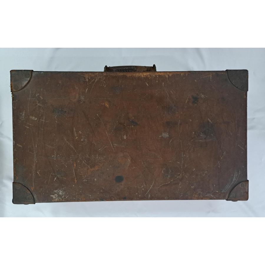 トランク スーツケース アタッシュケース 昭和 レトロ アンティーク オブジェ 鍵なし 約60×16×35cm |  | 02
