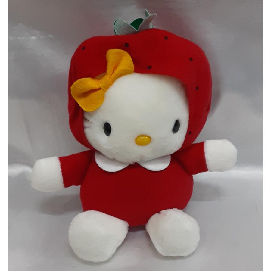 イチゴの着ぐるみ着た ハローキティ イエローリボン ぬいぐるみ 1999年