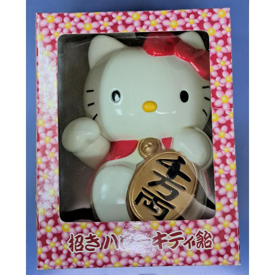 招きハローキティ 貯金箱 ソフビ | 