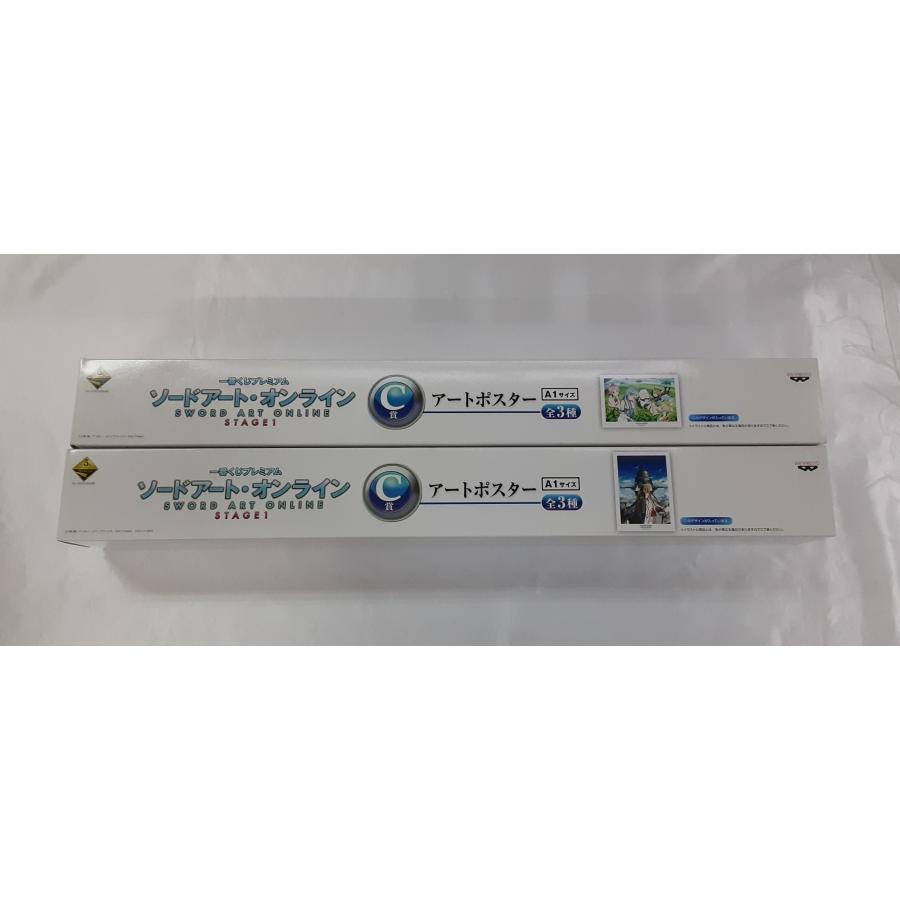 C賞 2種セット A1アートポスター キリト＆アスナ ヒロイン(4人) 一番くじプレミアム ソードアート・オンライン STAGE1 | 