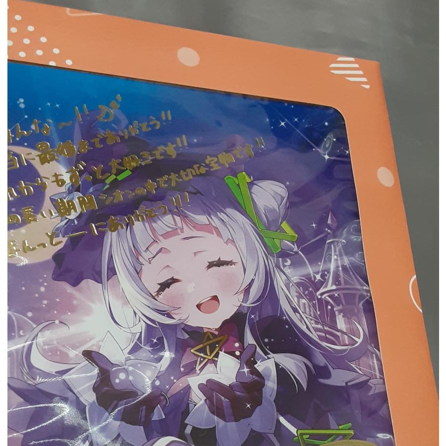 紫咲シオン 直筆サイン＆箔押し複製メッセージ入り ぴ助描き下ろし ポストカード 卒業グッズ ホロライブ hololive 特典 未開封 |  | 04