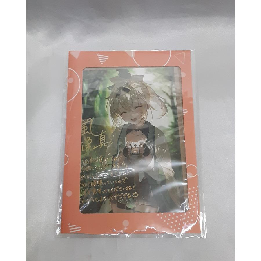 風真いろは 直筆サイン＆箔押し複製メッセージ入り うみぼうず先生描き下ろし ポストカード 誕生日記念2022 ホロライブ 秘密結社holoX | 