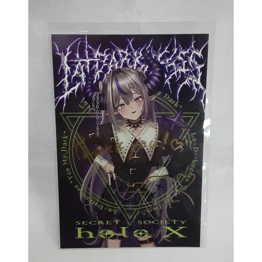 ラプラス・ダークネス 直筆サインメッセージ 箔押し 儀式描き下ろし