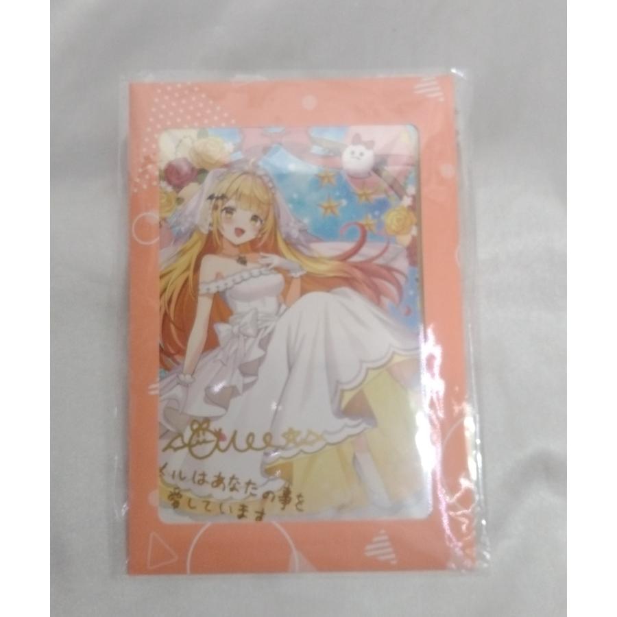 夜空メル 直筆サイン＆箔押し複製メッセージ入り さとうぽて描き下ろし ポストカード 活動5周年記念 ホロライブ hololive グッズ 未開封 | 