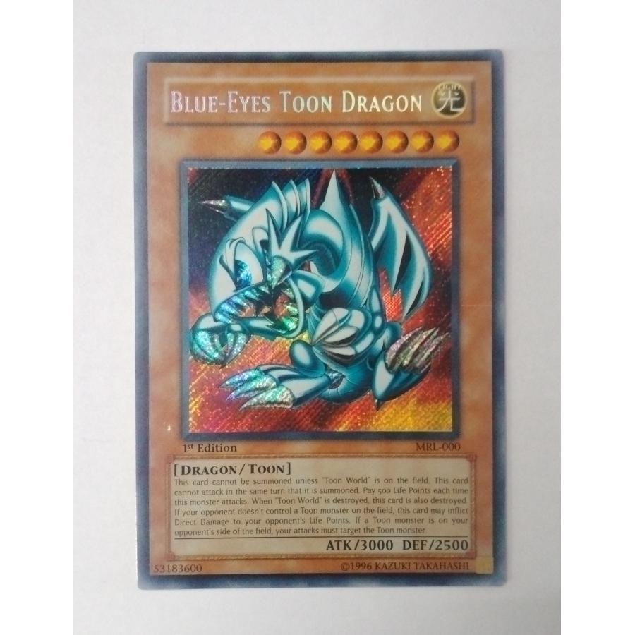 遊戯王 Magic Ruler 旧アジア版 Blue-Eyes Toon Dragon ブルーアイズ・トゥーン・ドラゴン 1st Edition MRL-000 英語版 シークレットレア | 