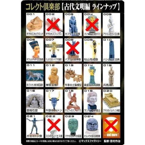 コレクト倶楽部 古代文明編 フィギュア　20種類　袋未開封 コレクト倶楽部 古代文明編 全25種中 20種セット : B-button - 通販