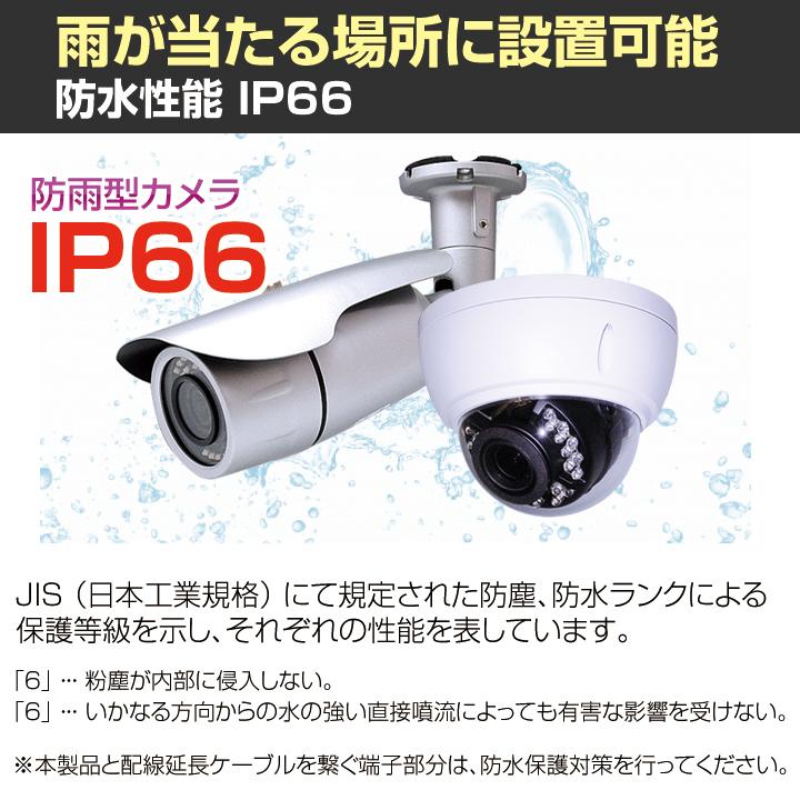 防犯カメラ 監視カメラ 522万画素 防雨 赤外線暗視 AHD 電動ズーム