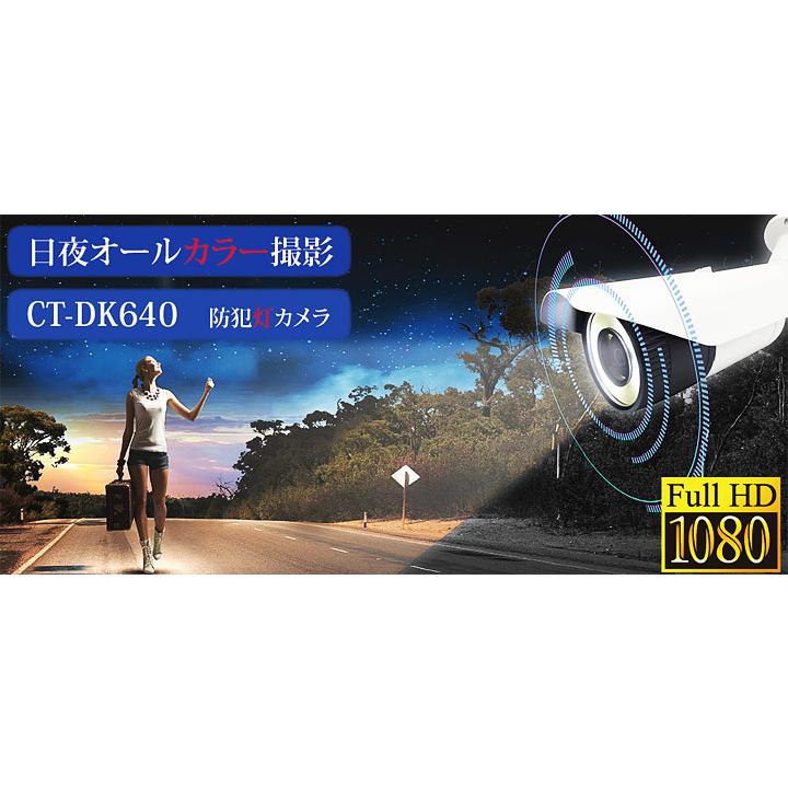 防犯カメラ 屋外設置 ホワイトLED防犯灯 夜間常時照明 家庭用 監視