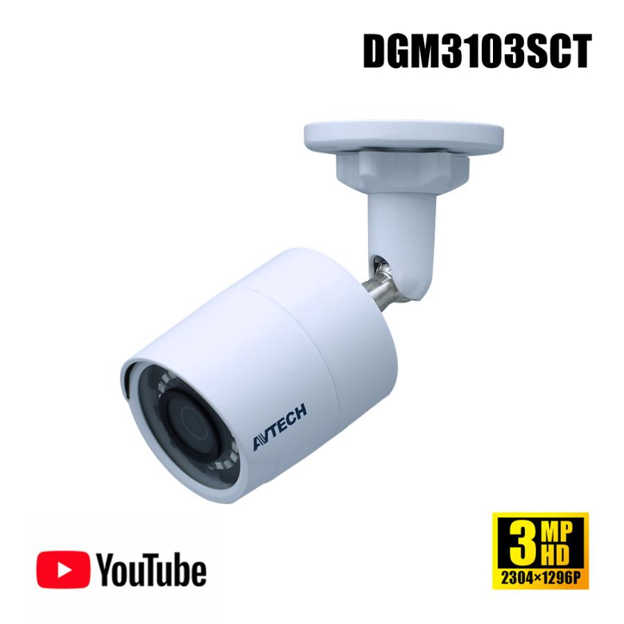 PoE ネットワークカメラ 3MP 屋内外両用 暗視 集音マイク内蔵 Youtube