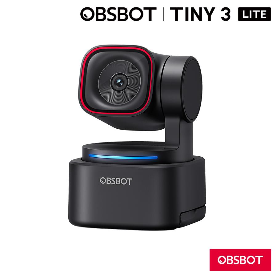 【OBSBOT Tiny 3 Lite】AI搭載 PTZ 4K 空間オーディオ ウェブカメラ ゲームライブ配信 オンライン会議 プレゼンに（返品不可） | OBSBOT