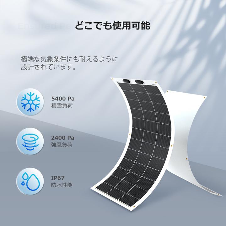 RENOGY（レノジー） フレキシブル ソーラーパネル 100W 単結晶 12V MC4