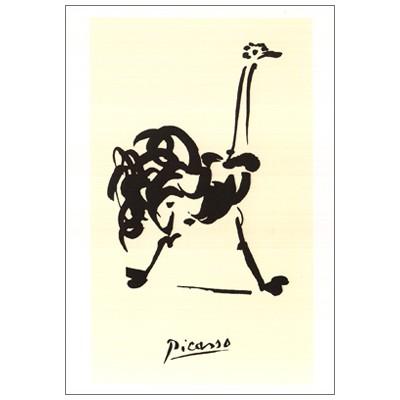 ポストカード アート パブロ ピカソ Pablo Picasso ダチョウ クリーム色 Heart Art 507 l Pictorial Network 通販 Yahoo ショッピング