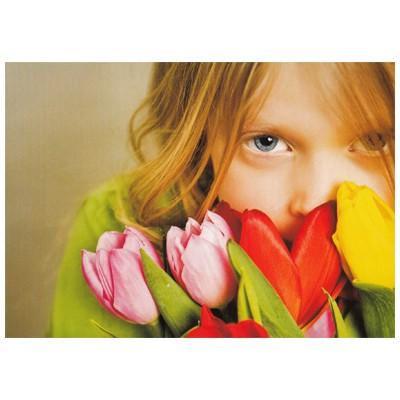 ポストカード 子ども チューリップと女の子のアップ Heart Child 184 l Pictorial Network 通販 Yahoo ショッピング