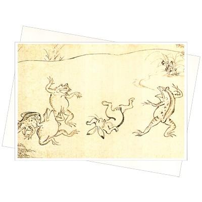 グリーティングカード 和風多目的 鳥獣戯画 兎と蛙の相撲 Pin Ug17 G All 094 l Pictorial Network 通販 Yahoo ショッピング