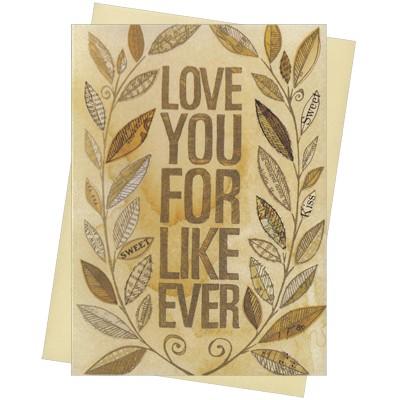 グリーティングカード 結婚記念日 Love You For Like Ever Paper Mp 408 G All 212 l Pictorial Network 通販 Yahoo ショッピング
