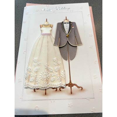 グリーティングカード ウェディング 結婚祝い ハンドメイド ウェディングドレスとタキシード Act C G W 044 Bcl Pictorial Network 通販 Yahoo ショッピング