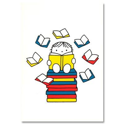 ポストカード イラスト ディック ブルーナ ミッフィー 読書するこども Yujin Db352 Ill 1219 l Pictorial Network 通販 Yahoo ショッピング