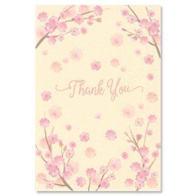 ポストカード イラスト 桜のカード 桜のフレーム Thank You Ot Ill 11 l Pictorial Network 通販 Yahoo ショッピング