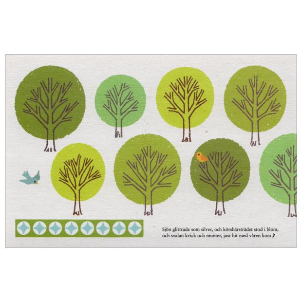 ポストカード イラスト 木々と小鳥 Crackle Ill 18 l Pictorial Network 通販 Yahoo ショッピング