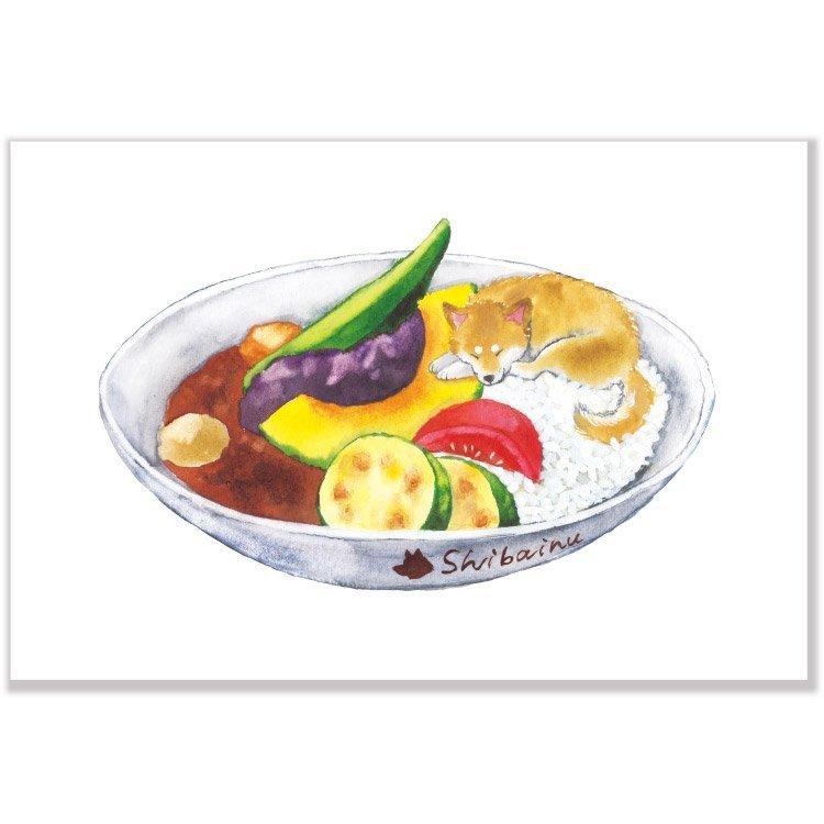 ポストカード イラスト しばいぬとおいしい夏 野菜カレー Act C Ill 09 l Pictorial Network 通販 Yahoo ショッピング