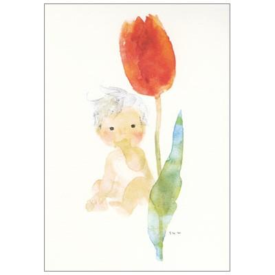 ポストカード イラスト いわさきちひろ チューリップと赤ちゃん Apj Ill 291 l Pictorial Network 通販 Yahoo ショッピング