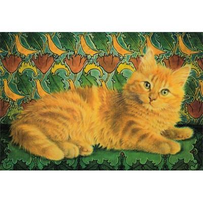 ポストカード イラスト 鳥と植物の壁紙とネコ Heart Ill 561 l Pictorial Network 通販 Yahoo ショッピング