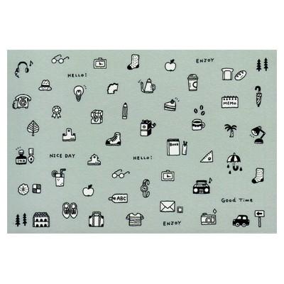 ポストカード イラスト Hello Small Things 消しゴムハンコ 小物類 パピ Ill 977 l Pictorial Network 通販 Yahoo ショッピング