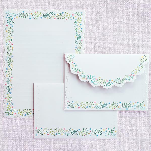 雑貨 レターセット ダイカット グリーンリース Ttm L 418 l Pictorial Network 通販 Yahoo ショッピング