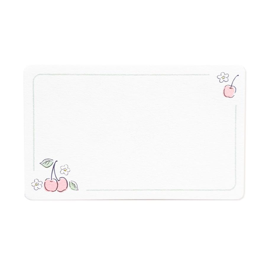 雑貨 メッセージカード さくらんぼ 15枚入り Ryuryu Meishi 375 l Pictorial Network 通販 Yahoo ショッピング