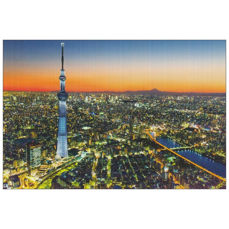 ポストカード 風景 左に東京スカイツリー 右に隅田川 Koubou Pt 185 Scene 851 l Pictorial Network 通販 Yahoo ショッピング