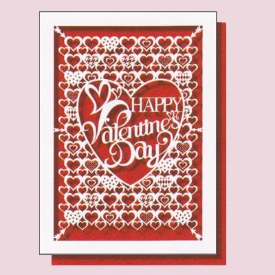 グリーティングカード バレンタイン レーザーカット ハートいっぱい Leaf V 024 l Pictorial Network 通販 Yahoo ショッピング