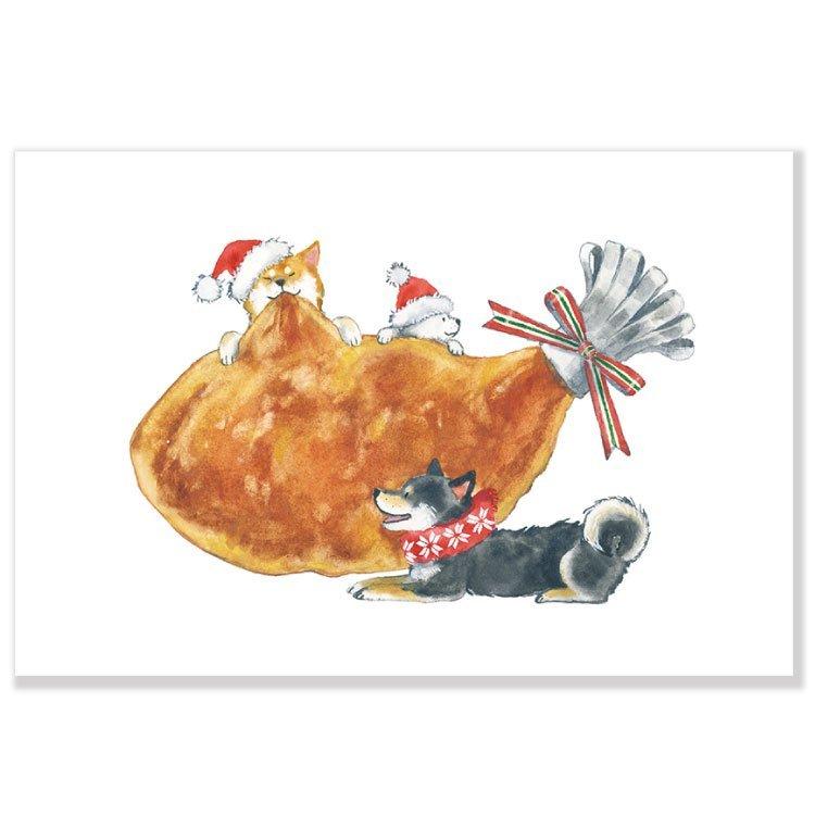 ポストカード イラスト 村田なつか しばいぬとクリスマス チキン Act C Xmas 340 l Pictorial Network 通販 Yahoo ショッピング