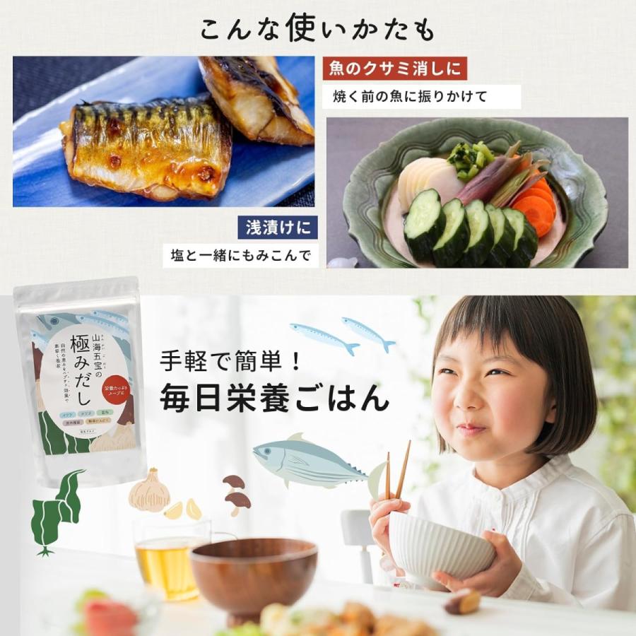 だし 山海五宝の極みだし 無添加 出汁 和風だし 国産 食塩不使用 500g