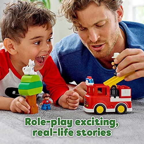 レゴ(leg0) デュプロ 光る! 鳴る! 消防車 10901 知育玩具 ブロック おもちゃ 男の子 車 デュプロ 光る 鳴る