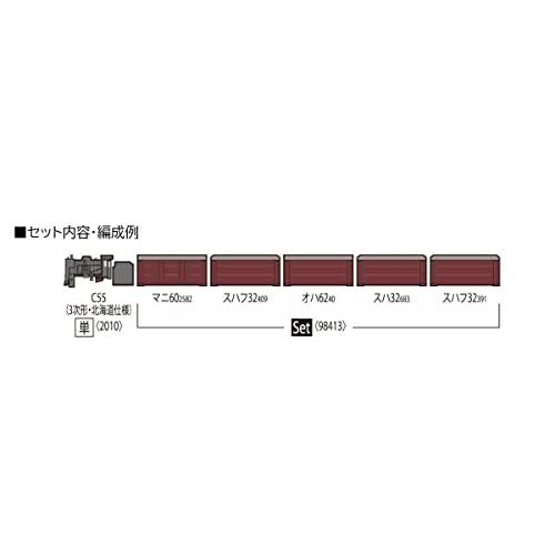 TOMIX Nゲージ 国鉄 旧型客車 宗谷本線普通列車 セット 98413 鉄道模型 客車 